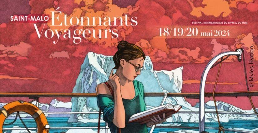 Affiche du festival Etonnants Voyageurs 2024 de Saint-Malo